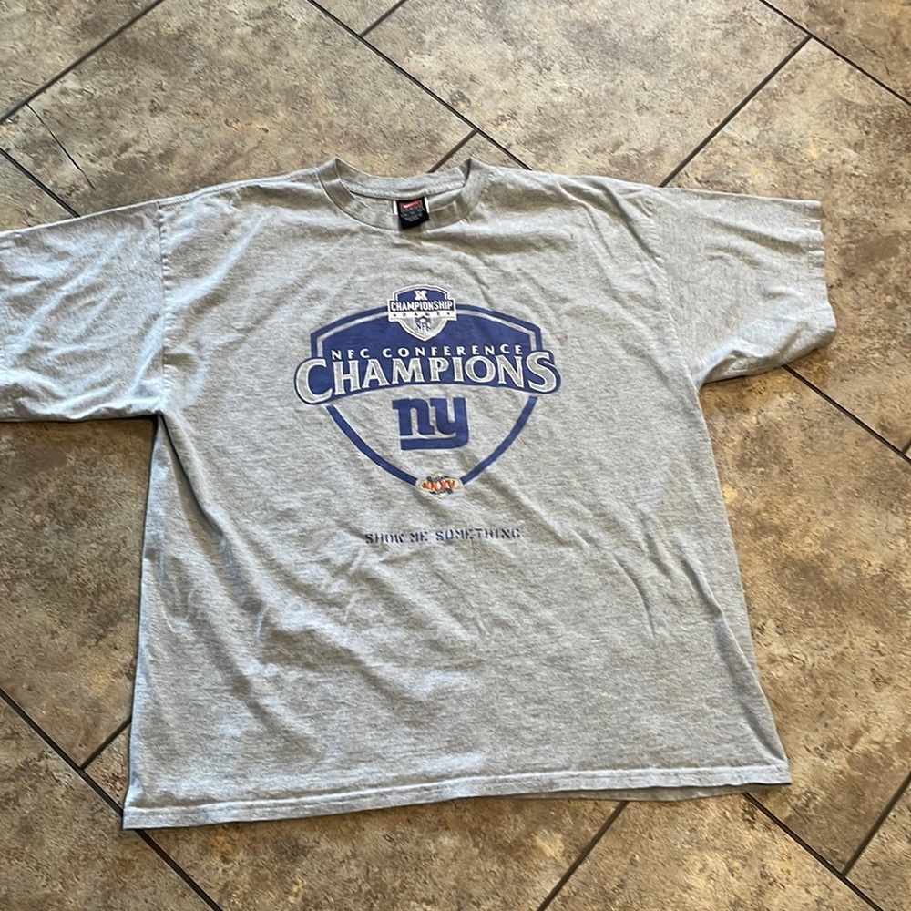 Nike New York giants NFC conference champions NFL Super Bowl T-shirt XXXV